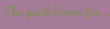 Image with Font Color 888B63 and Background Color A97B9B